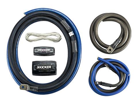 Kicker PKD1 Premium 1/0AWG OFC Dual Amplifier Wiring Kit - No RCAs Included