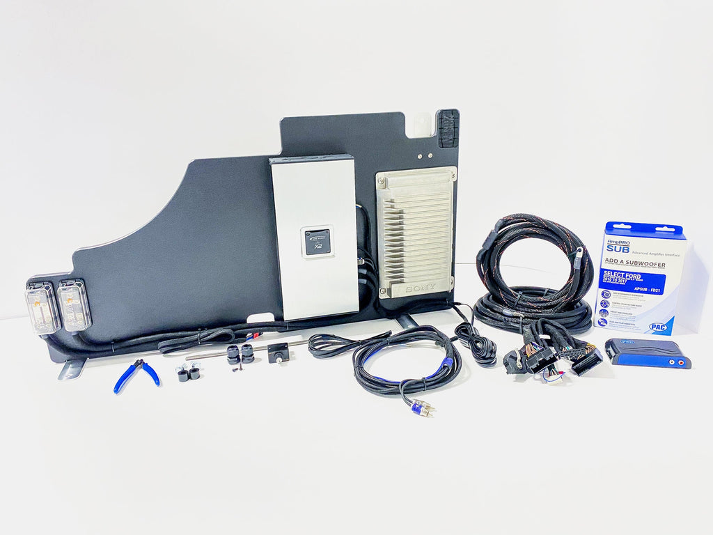 Arc Audio X2 1100.1 Loaded Amplifier Rack - 1100wrms - Sony - For 2015-2022 Ford F-Series Trucks - Sony,1100wrms