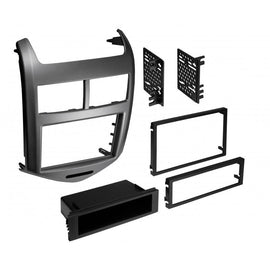 Best Kits BKGMK315 2012-2016 Chevrolet Sonic Single Din or ISO w/Pocket or Double Din - Dark Argent
