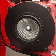Load image into Gallery viewer, Custom 10-inch Mid-Bass Speaker Adapters - Compatible with 2005-2019 Chevrolet Corvette (C6 + C7) (Front Location - Pair) - 10-inch Mid-Bass/Subwoofer