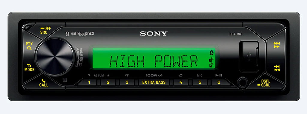 Sony DSX-M80 Single-Din Marine Grade High-Power Media Receiver
