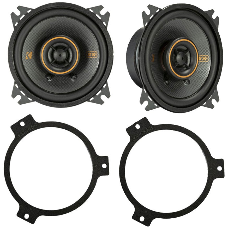 Kicker KSC40 KS Series 4-inch 2-way Coaxial Speaker Kit
