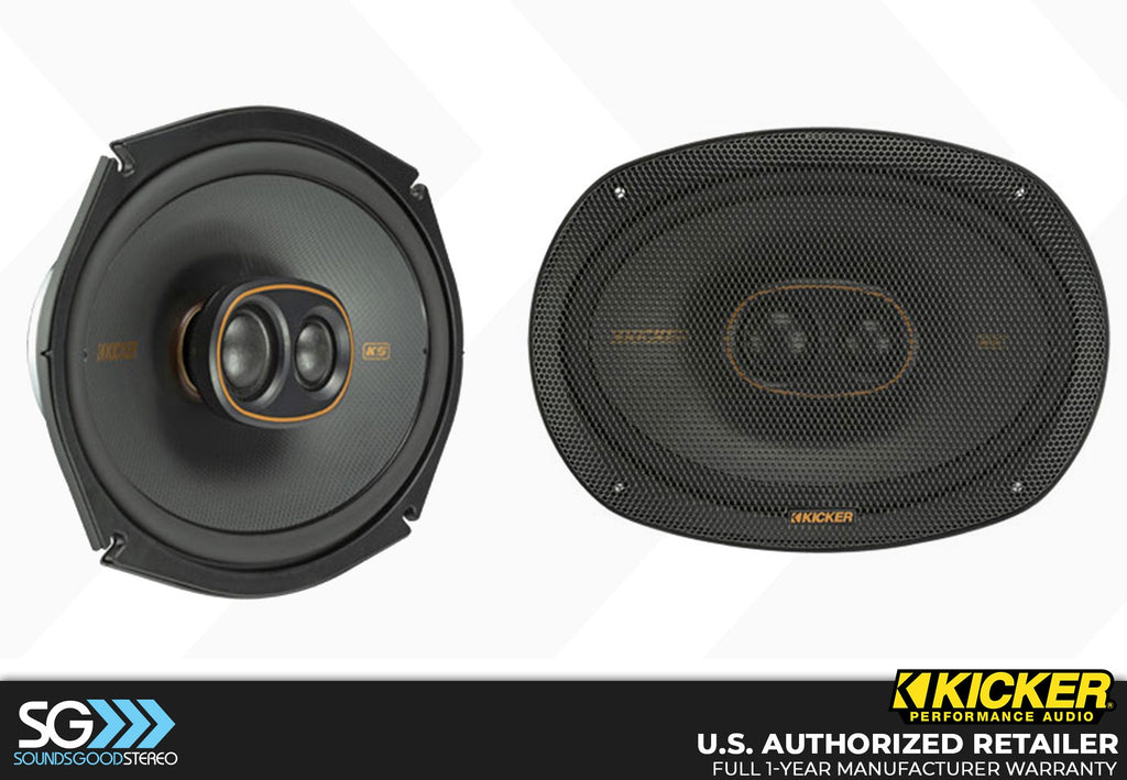 Kicker KSC6930 KS Series 6x9-inch 3-way Coaxial Speaker Kit