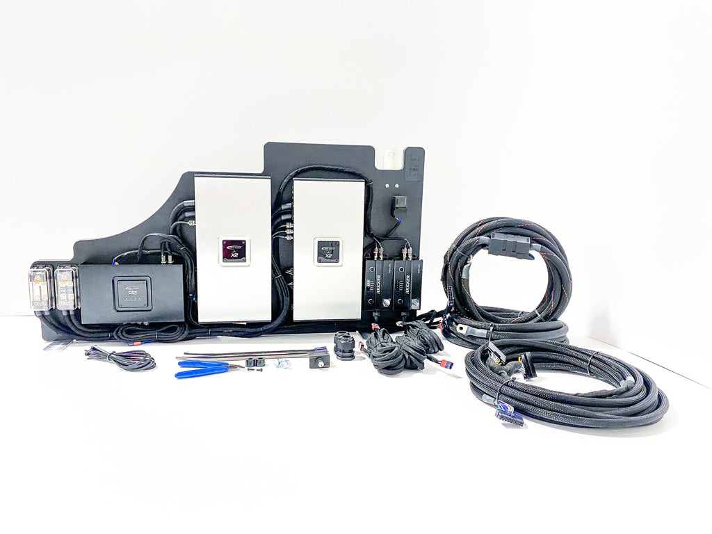 Arc Audio Loaded Amplifier Rack - 2-Way Active- Non-Amplified - For 2015-2022 Ford F-Series Trucks - 2-Way Active,Non-Amplified