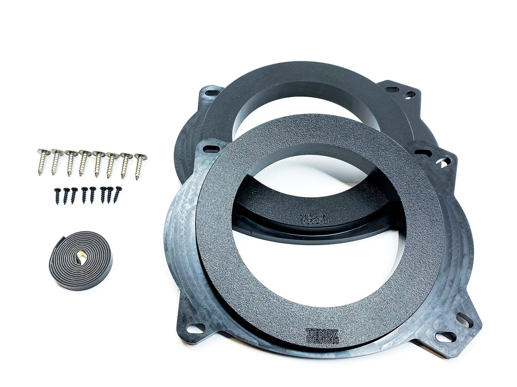 Custom Made Speaker Adapters - Compatible with Select Toyota Vehicles - Adapters Only,Front 6.5-inch