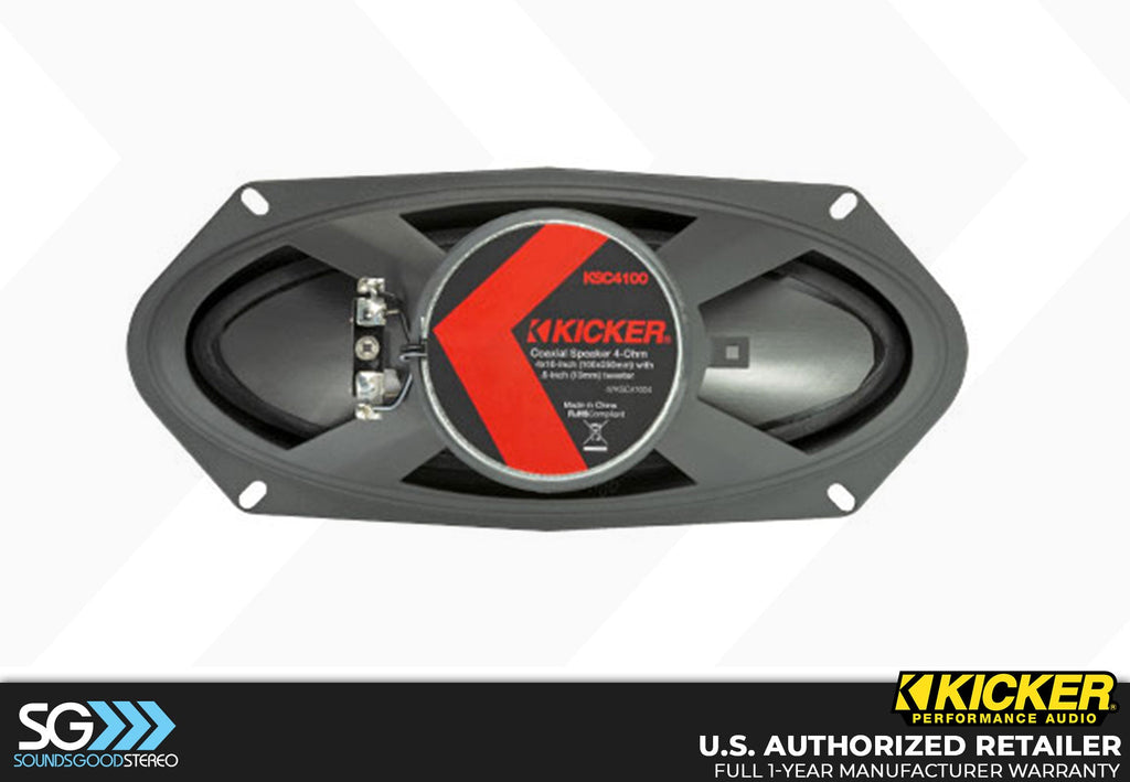 Kicker KSC4100 KS Series 4x10-inch 2-way Coaxial Speaker Kit
