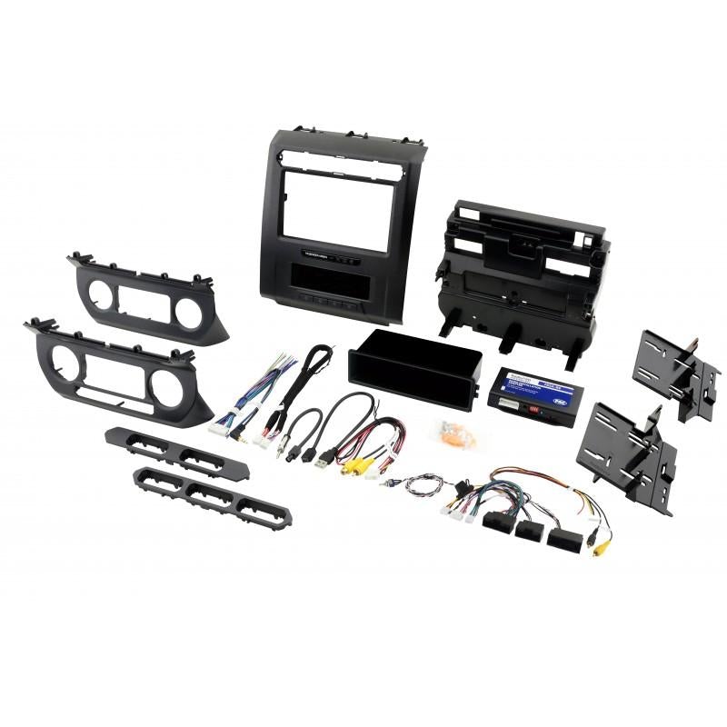 Best Kits BKRPK4-FD2101 Complete Radio Replacement Kit with Integrated Climate Controls for 2015-2020 Fords with 8” Display