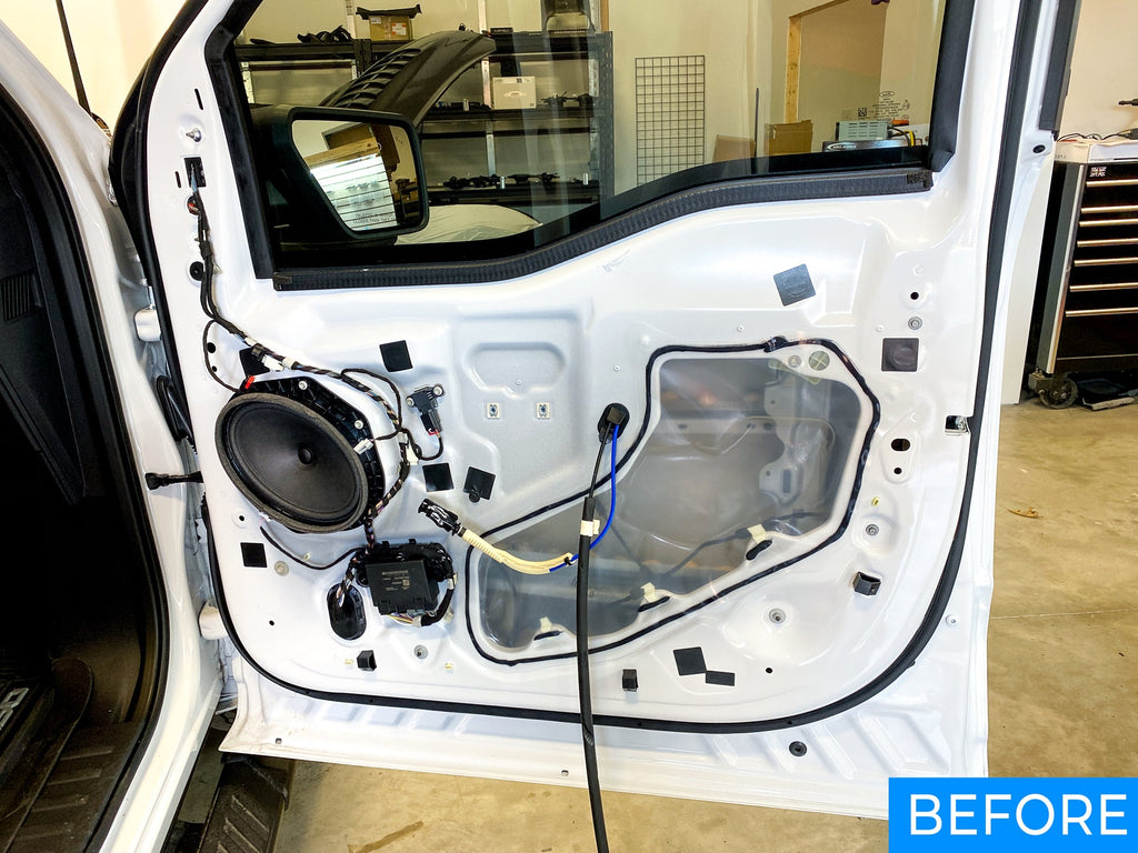 2021-2022 Ford F-150 - Custom Made Door Access Block Off Plates - Front & Rear Set - SuperCrew (SCREW),Front & Rear Complete Set