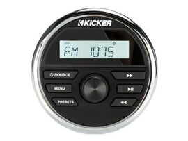 Kicker KMC2 Weather-Resistant Multi-Media Gauge-Style Receiver w/Bluetooth