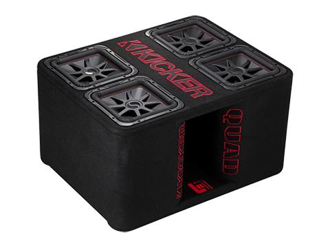 Kicker 47QL7R122 Quad L7R 12-inch Ported Loaded Enclosure - Dual 2 Ohm Terminals