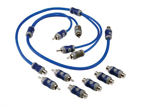 Kicker 46KIYFM K-Series Y-Adapter Male & Female Balanced Twisted RCA Cable Adapters