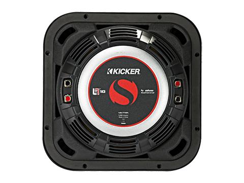 Kicker L7T10 High-Performance 10-inch Shallow Mount Square Subwoofer - Dual 4 Ohm