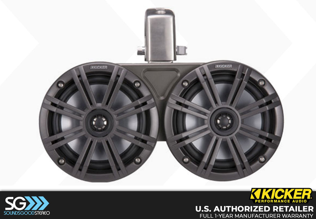 Kicker 45KMTDC65/45KMTDC65W Coaxial Tower System Speakers - Black