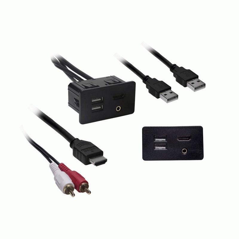 Axxess AXFD-USB USB/AUX/HDMI Knockout Replacement Panel - Ford 2015-2016