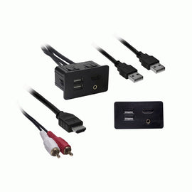 Axxess AXFD-USB USB/AUX/HDMI Knockout Replacement Panel - Ford 2015-2016