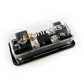 iConnects PRO Fused MIDI Distribution Block with One 1/0-AWG Input and Two 4-AWG Outputs