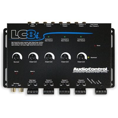 AudioControl LC8I 8 Ch Line Output Converter w / Aux Input
