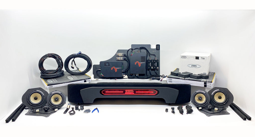 Plug & Play Ford SuperCab Non-Amplified F-Series Stereo Upgrade Package - Focal Flax EVO 2-Way Active - Mosconi One Class - Focal Flax EVO,One 10-inch Focal K2 Power Vented,2-Way Active