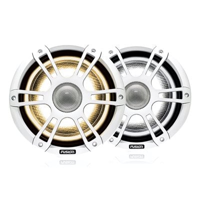 Fusion Signature series, 8.8" Spk, White Sports Grille, RGBWW LED Illumination, 330W Peak, 130W RMS