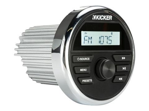 Kicker KMC2 Weather-Resistant Multi-Media Gauge-Style Receiver w/Bluetooth