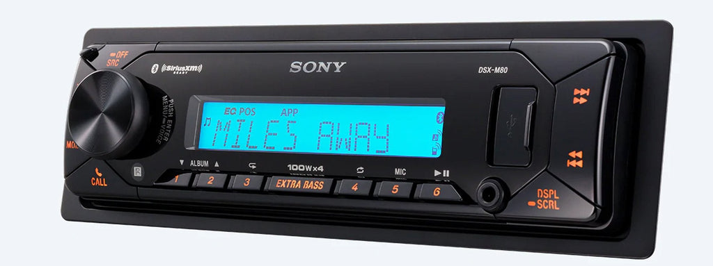 Sony DSX-M80 Single-Din Marine Grade High-Power Media Receiver
