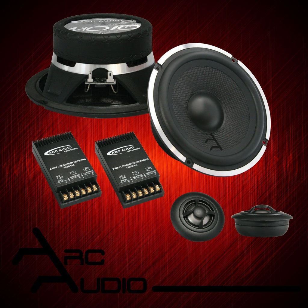 Arc Audio MOTO V2 Series 602 6.5″ Marine & Motorcycle Component Speakers - Sounds Good Stereo Online