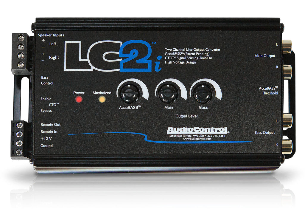 Audiocontrol LC2i 2-channel Active Line Output Converter with Accubass & Subwoofer Control