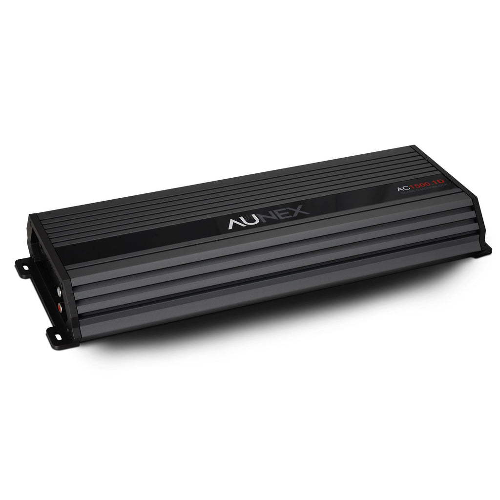 Aunex AC 1500.1D AC Series 1500wrms Mono-Block 1-Channel Compact Amplifier - Sounds Good Stereo Online