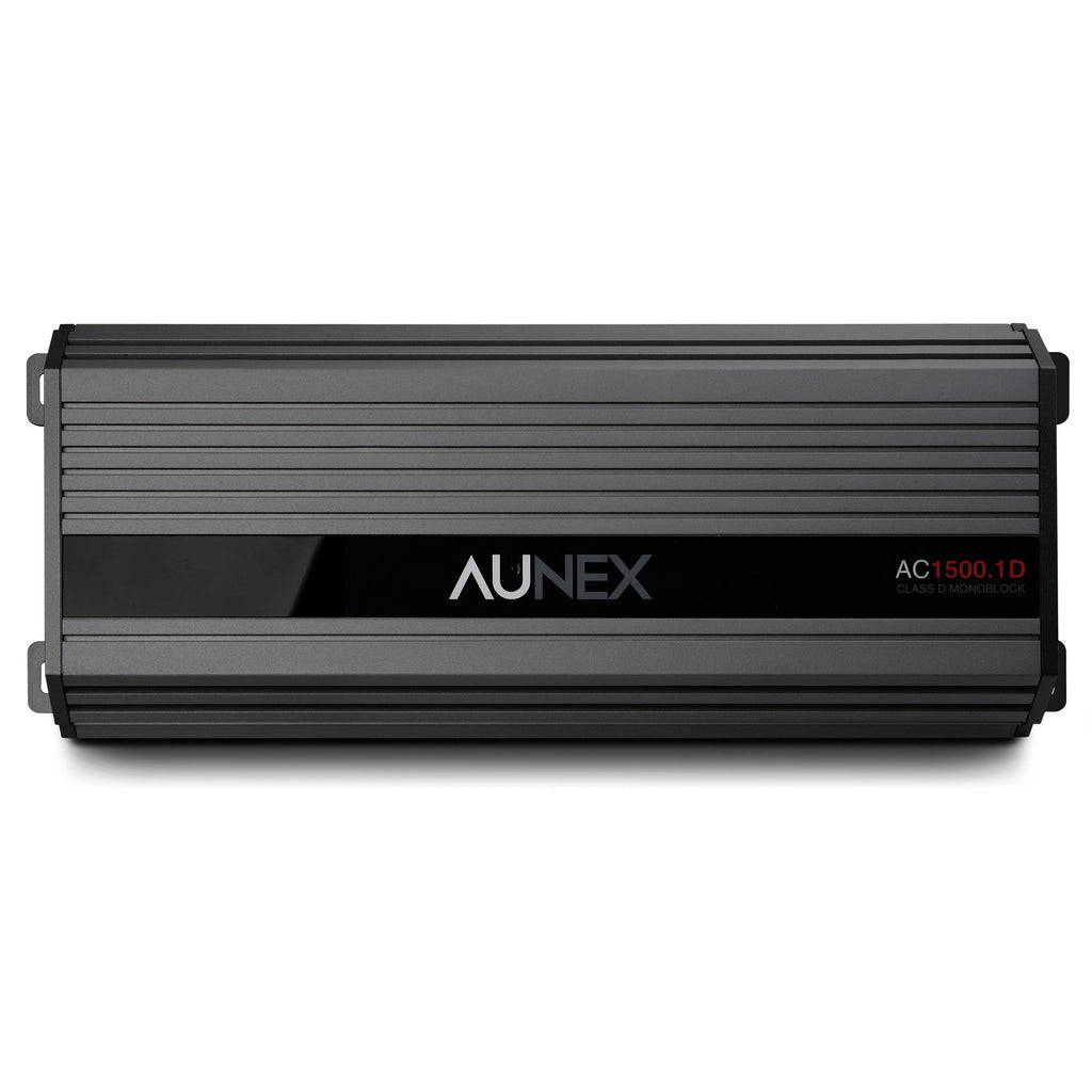 Aunex AC 1500.1D AC Series 1500wrms Mono-Block 1-Channel Compact Amplifier - Sounds Good Stereo Online