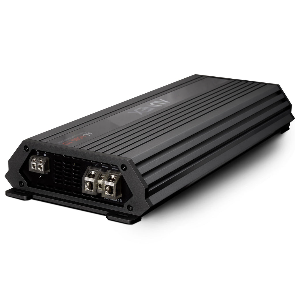Aunex AC 1500.1D AC Series 1500wrms Mono-Block 1-Channel Compact Amplifier - Sounds Good Stereo Online