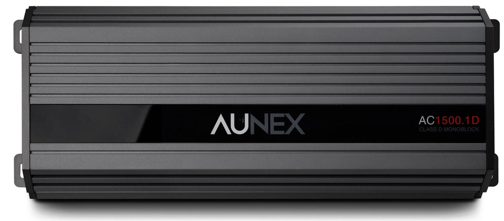 Aunex AC Series 1500.1D Class D 1-Channel Mono-Block 1500wrms Amplifier - Sounds Good Stereo Online