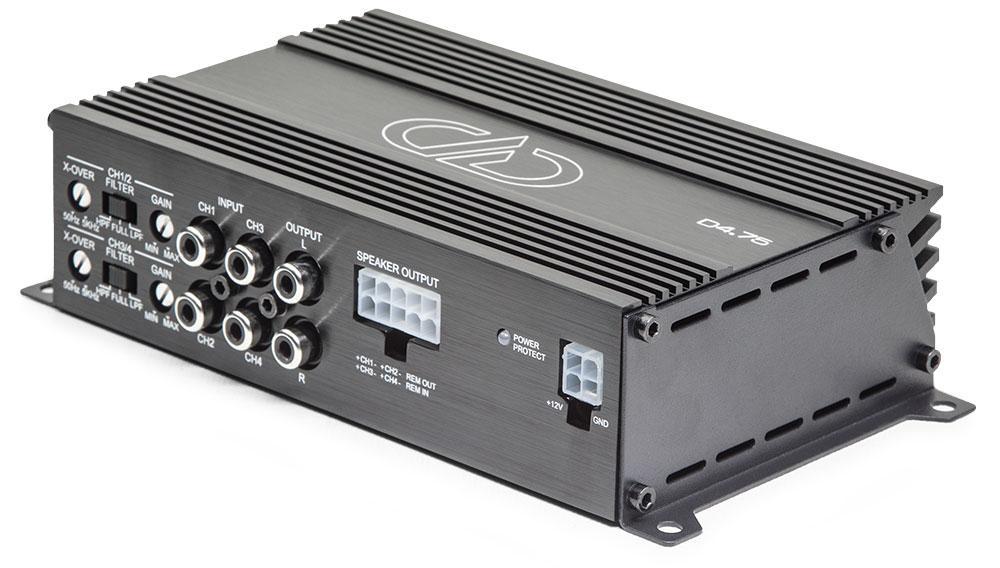 DD Audio D4.75 D-Series 4ch Compact High-Performance Amplifier - Sounds Good Stereo Online