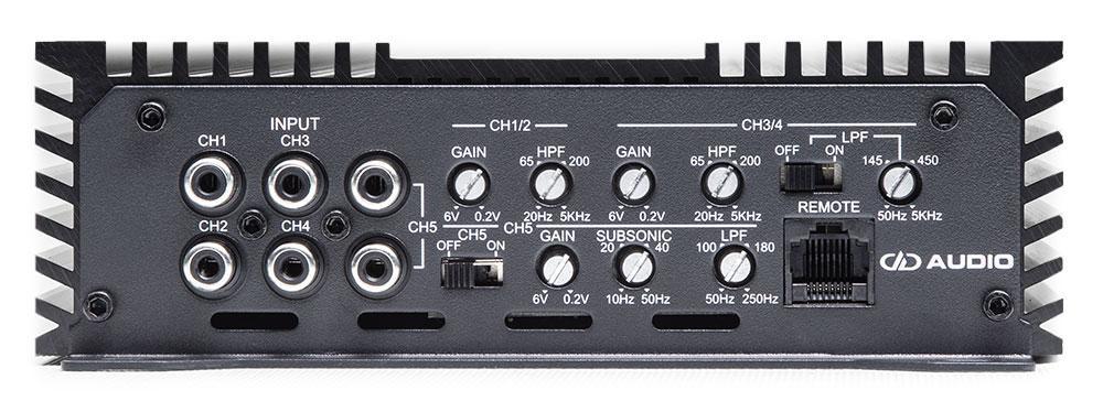 DD Audio D5.1500 D-Series 5ch Compact High-Performance Amplifier - Sounds Good Stereo Online