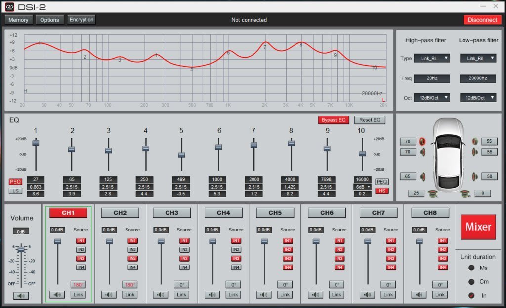 DD Audio DSI-2 Digital Sound Processor with 4 Inputs & 10 Outputs - Sounds Good Stereo Online
