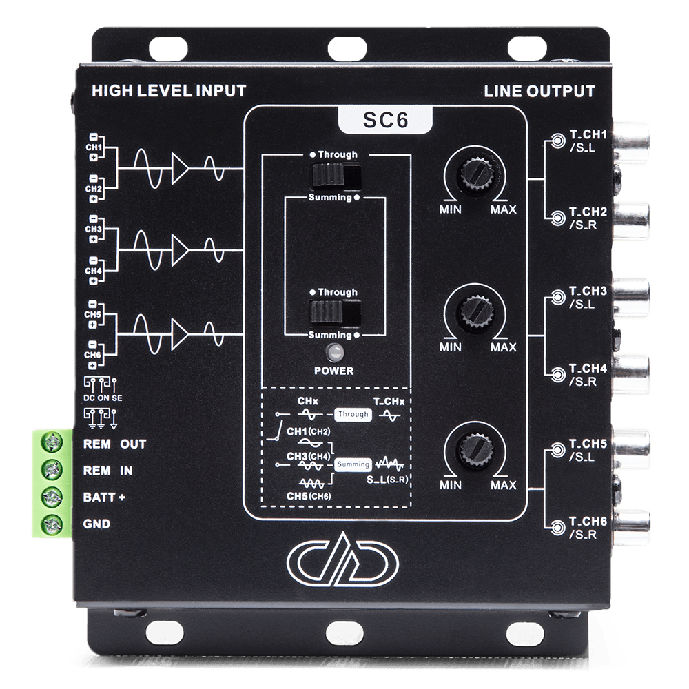 DD Audio SC-6A 6-Channel Active Line Output Converter - Sounds Good Stereo Online