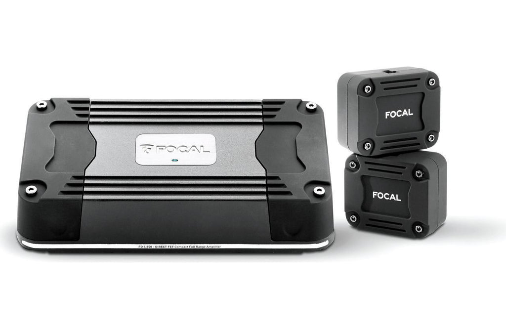Focal FDS 4.350 Ultra-Compact 4-ch Class-D 400wrms Amplifier - Sounds Good Stereo Online