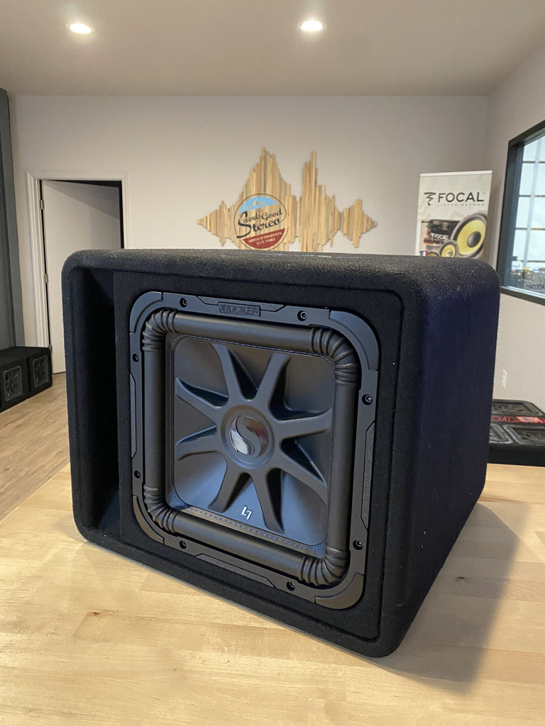 Kicker 44VL7S122-3 L7S 12-inch Loaded Vented Subwoofer Enclosure (FACTORY REMAN) - Sounds Good Stereo Online
