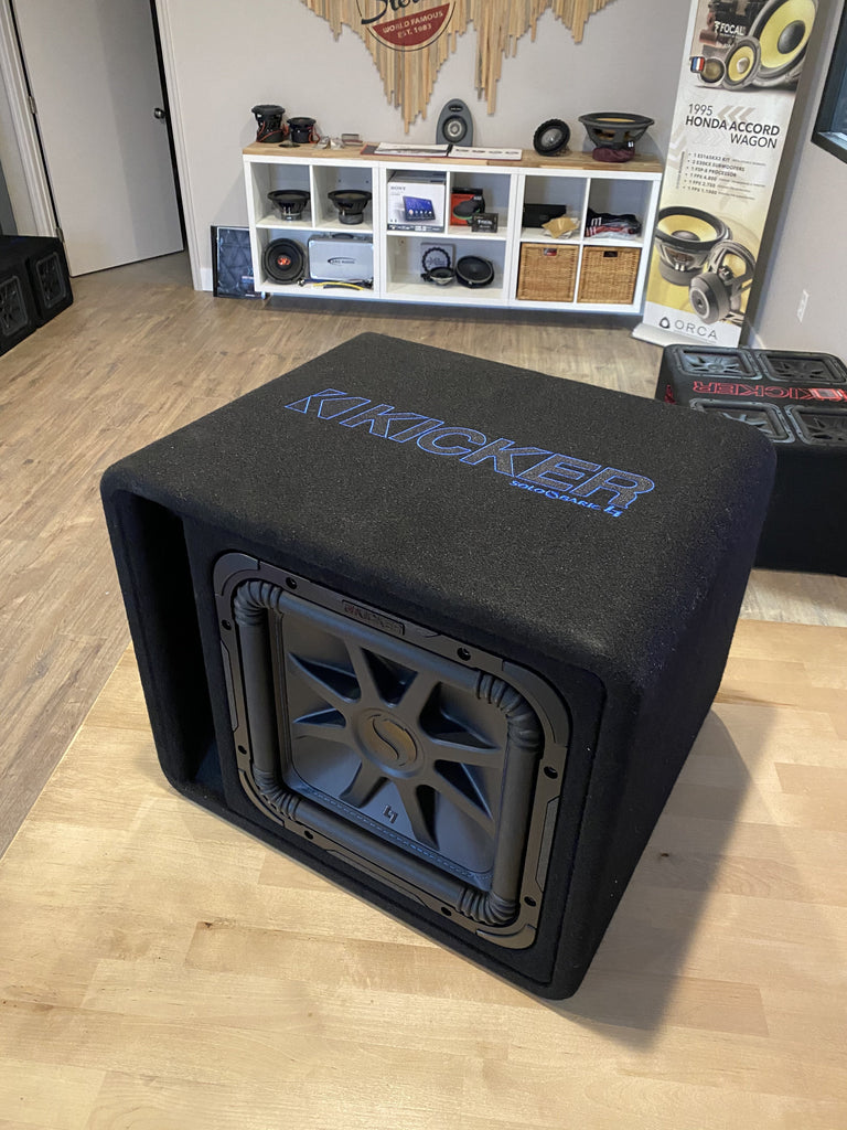 Kicker 44VL7S122-3 L7S 12-inch Loaded Vented Subwoofer Enclosure (FACTORY REMAN) - Sounds Good Stereo Online