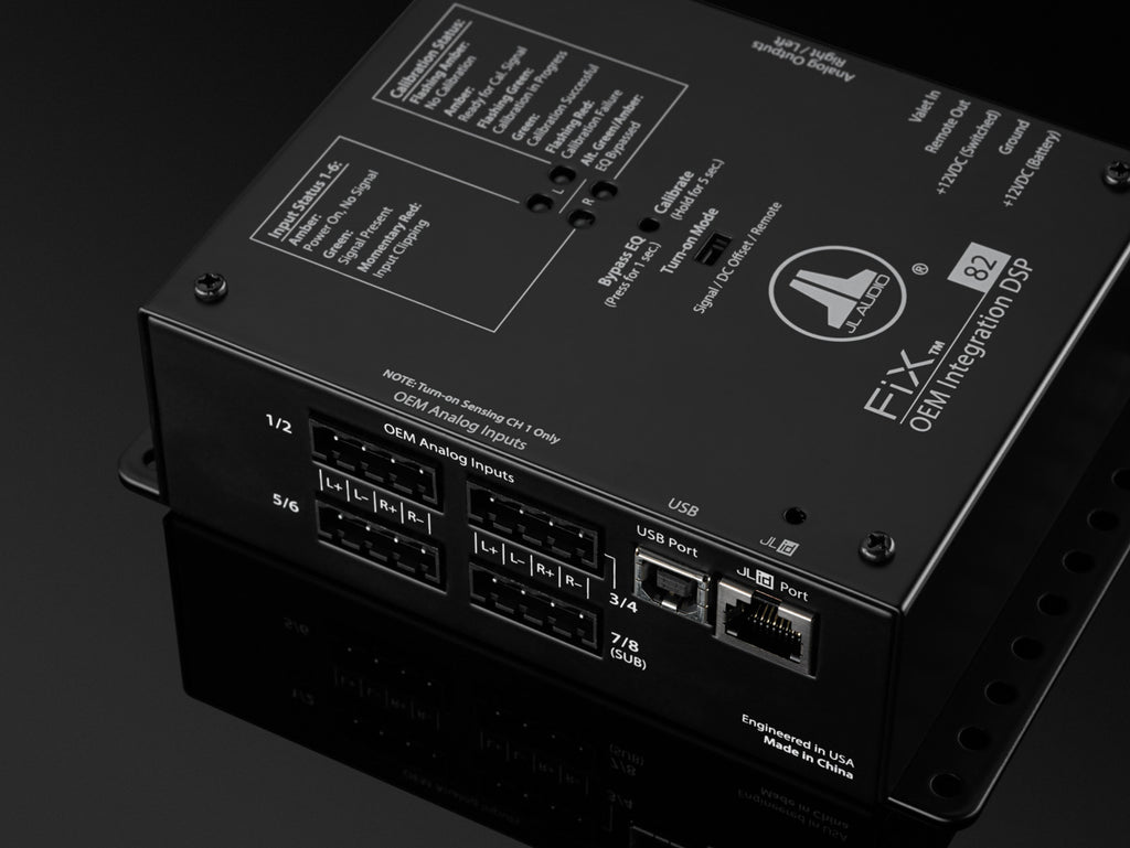JL Audio FiX-82 OEM Integration DSP with Automatic Time Correction and Digital EQ