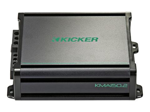 Kicker KMA150.2 KM Series 2x60-Watt 2-Channel Marine Grade Full-Range Amplifier - Sounds Good Stereo Online
