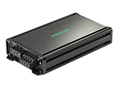 Kicker KMA300.4 KM Series 4x75-Watt 4-Channel Marine Grade Full-Range Amplifier - Sounds Good Stereo Online