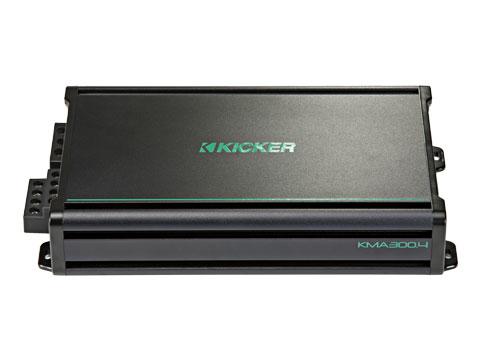 Kicker KMA300.4 KM Series 4x75-Watt 4-Channel Marine Grade Full-Range Amplifier - Sounds Good Stereo Online