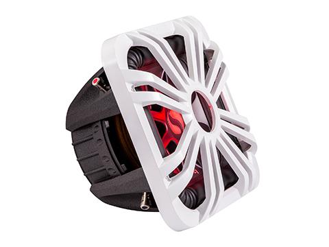 Kicker 11L710GLW LED 10-inch White Subwoofer Grille for Square Subwoofer 11S10L7 or 44L7S10