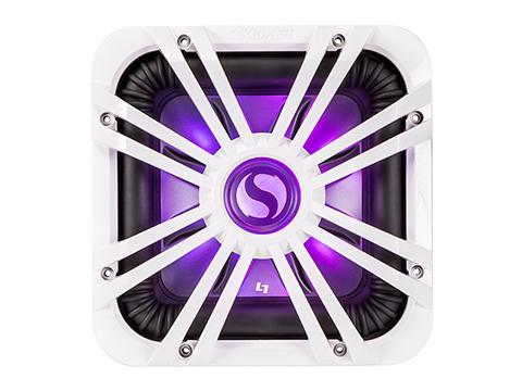 Kicker 11L712GLW LED 12-inch White Subwoofer Grille for Square Subwoofer 11S12L7 or 44L7S12