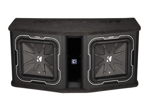 Kicker 41DL7122 Dual 12-inch L7 2Ω Loaded High-Performance Ported Enclosure - Sounds Good Stereo Online
