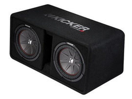 Kicker 43DCWR102 CompR Dual 10-inch Subwoofers in Vented Enclosure - Sounds Good Stereo Online