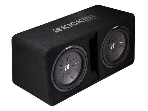 Kicker 43DCWR122 CompR Dual 12-inch Subwoofers in Vented Enclosure - Sounds Good Stereo Online