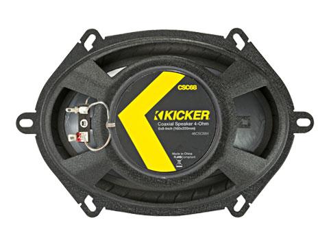 Kicker 46CSC684 CSC68 6x8-Inch (160x200mm) Coaxial Speakers, 4-Ohm