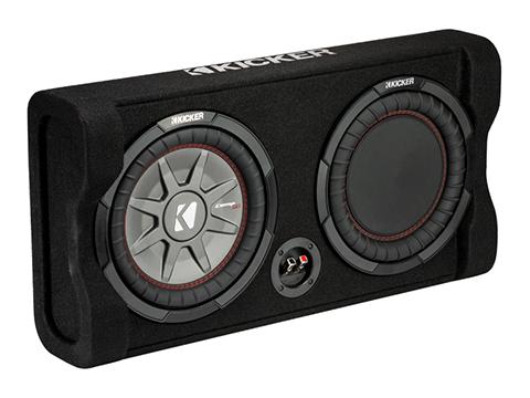 Kicker 47TRTP102 Down Firing 10-inch Loaded Passive Reflex Enclosure - Sounds Good Stereo Online