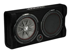 Kicker 47TRTP122 Down Firing 12-inch Loaded Passive Reflex Enclosure - Sounds Good Stereo Online